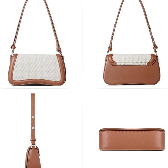 Small Shoulder Bags,Purses for Women Vegan Leather Crossbody Handbag Clutch Hobo - Picture 6 of 7